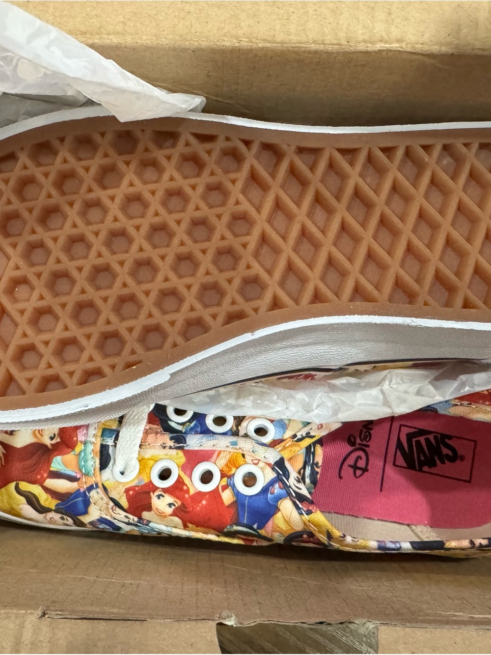 Disney x Vans Authentic Multi Princess Shoes Kids 2.5 NWT Rare - Picture 2 of 6